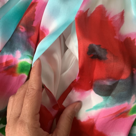 Kate Spade New York Madison Avenue Collection Avalon Silk Floral Pockets skirt - Picture 6 of 8